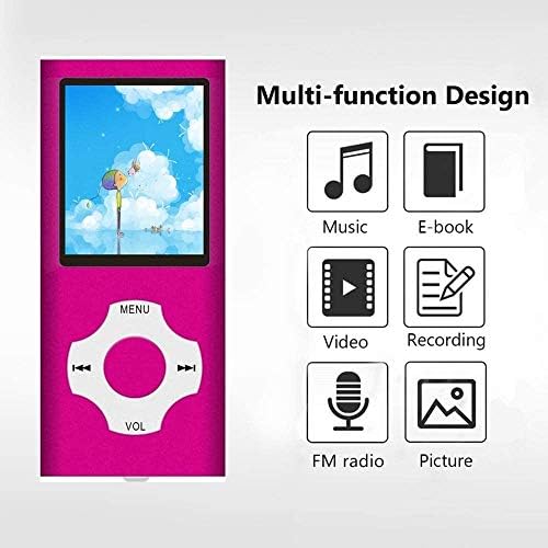 MP3-Lejátszó / MP4 Lejátszó, Hordozható zenelejátszó egy 16 GB TF Kártya Zene/Videó/Hang Felvétel/FM Rádió/E-Book Olvasó/Photo Viewer, Támogatás