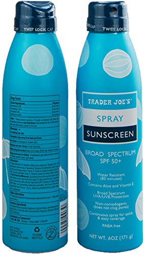 A Trader Joe Nourish Spray Fényvédő SPF 50+ Széles Spektrumú (2 Csomag)