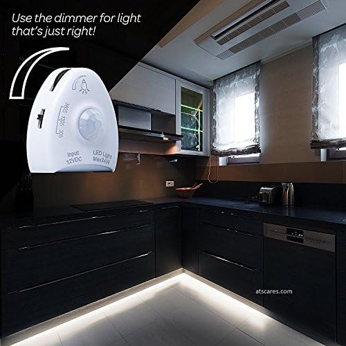 Ágy/Fürdőszoba/Lépcsőn mozgásérzékelős Világítás (2) Pir Érzékelő, (2) Ágy Fény Flexibilis LED Szalag Megvilágítás Automatikus