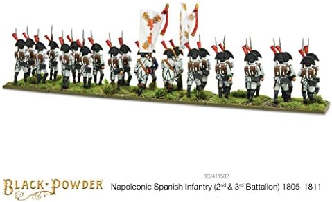 Hadúr Fekete Por spanyol Gyalogság 2 & 3-ik Zászlóalj 1805-1811 19. Századi Katonai Wargaming Műanyag Modell Kit 302411502