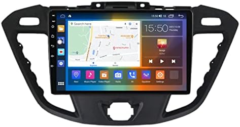 ADMLZQQ Android 11 Dupla Din autórádió Hifi Ford Tranzit 2013-2018 a Carplay, Android Auto 9 Hüvelykes érintőképernyő Bluetooth GPS Biztonsági
