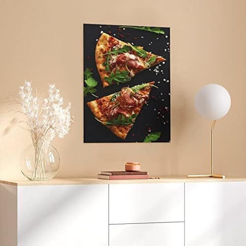 Finom Pizza Plakátok Wall Art Étterem, Konyha Dekoráció (5) Wall Art Festmények Vászon Fali Dekoráció lakberendezés Nappali Dekor