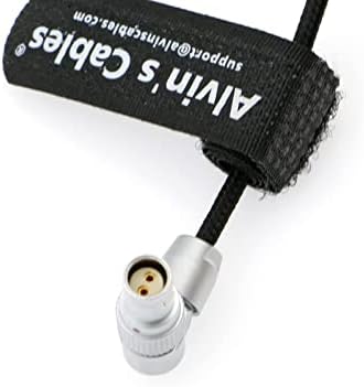 Alvin Kábelek Rugalmas hálózati Kábel PIROS Komodo Kamera Forgatható derékszögű 2 Pin Női D-érintse meg a Fonott Drót 80cm|31.5 cm