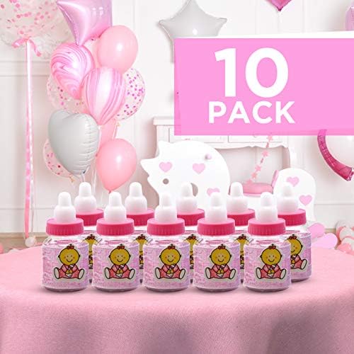 A Kedvenc Pillanatok Mini Üveg: 10 Pack Rózsaszín Kis Buliba Üveg szemhéjakkal - Szuvenír Jar Kedvez Baba Zuhany, a Nemek közötti