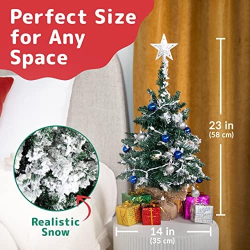 Prextex 23 Mini Fehér Hó Özönlöttek karácsonyfa Fények, Díszek & Ajándékokat Kis Rózsaszín karácsonyfa Lámpák Rózsaszín Mini