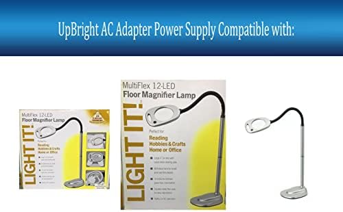 UpBright 4V - 5V AC/DC Adapter Kompatibilis a Fulcrum 20072-401 20072401 Fény! MultiFlex 12 LED-es Emeleti Nagyító Lámpa MKS-0400400