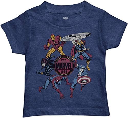 Marvel Fiúk Képregény Kisgyermek Ing - Pókember, Vasember, Amerika Kapitány & Hulk Tee - Primitivizmus Klasszikus Póló