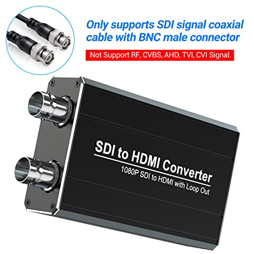 SDI-HDMI Átalakító SDI Hurok a Helyi Kijelző, Támogatja a 3G-SDI/HD-SDI/SD-SDI Akár 1080P, Automatikus Formátum Érzékelés, Audio-De-embedder
