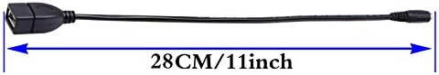 zdyCGTime USB 2.0 AFemale, hogy DC-3.5x1.35 mm-es Női Adapter Kábel 5 Voltos DC Hordó Hatalom Jack töltőkábel Tablet, Elektronikus