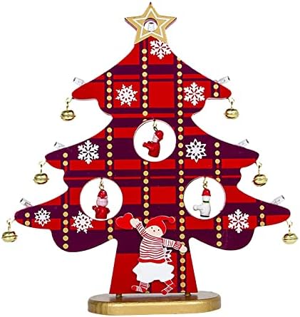 NSQFKALL Karácsonyi Harangok Fények Karácsonyi Asztal Világítás Dekoráció karácsonyfadísz Fények Hátborzongató Díszek (Piros, Egy Méret)