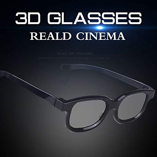 GELETE 3D-s Film Szemüveg Passzív Unisex Három-D Szemüveg, Valós D Polarizált Mozi Szemüveg (16 Db)