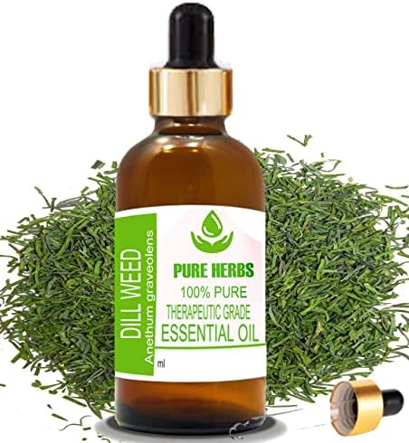 Tiszta Gyógynövények, Kapor Fű (Anethum graveolens) Pure & Natural Therapeautic Minőségű illóolaj Cseppentő 100ml