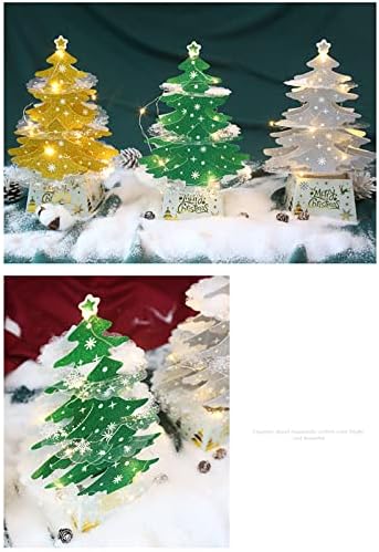 Weimay 1DB karácsonyfa Asztali Dekoráció Karácsonyi Haza karácsonyfa Fény - 18.5 x 27.5 CM / 7.28 x 10,8 Cm