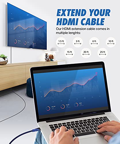 Ultra Világosság Kábelek HDMI Kábelt is 10ft - 4K Férfi-Nő Extender - 10 Méter