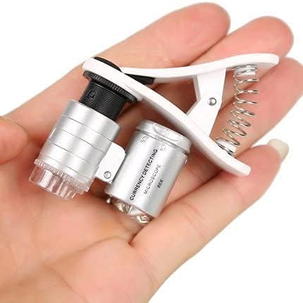 60X Hordozható Zseb Méretű Nagyító Szemüveg UV-s LED Mini Könnyű Kézi Mikroszkóp Szakmai Tricomes, Ékszer,Érme, Bud, Növény,