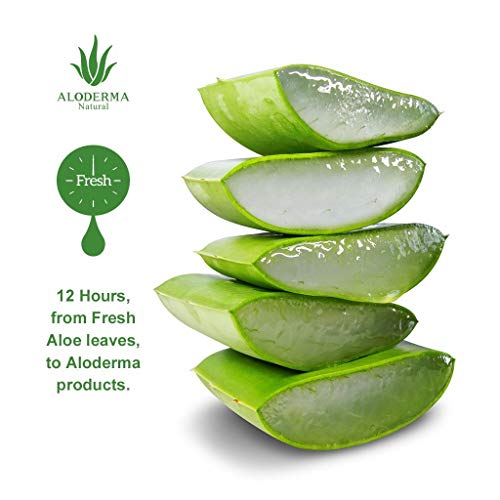 Aloderma Bio Aloe Vera Gél Bundle - 99% - os Tisztaságú Aloe Gél + 90% - Os Aloe teafa-Olaj - 2 Üveg x 300g (10.6 oz)