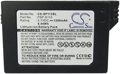 Csere Akkumulátor Sony Lite/PSP 2/PSP-2000/PSP-3000/PSP-3001/PSP-3004/PSP-3008/Silm,PN:PSP-S110,1200mAh