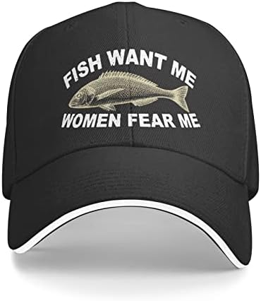 Halászati Kap Nők Akarod, Halak félnek Tőlem Kap a Férfiak Apa Hűvös Sapkák, Kalapok