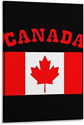 Kanadai Zászló Nyomtatott Festmény Wall Art Modern Grafika Függőleges Lógó Képet a Hálószobában Otthon Dekoráció