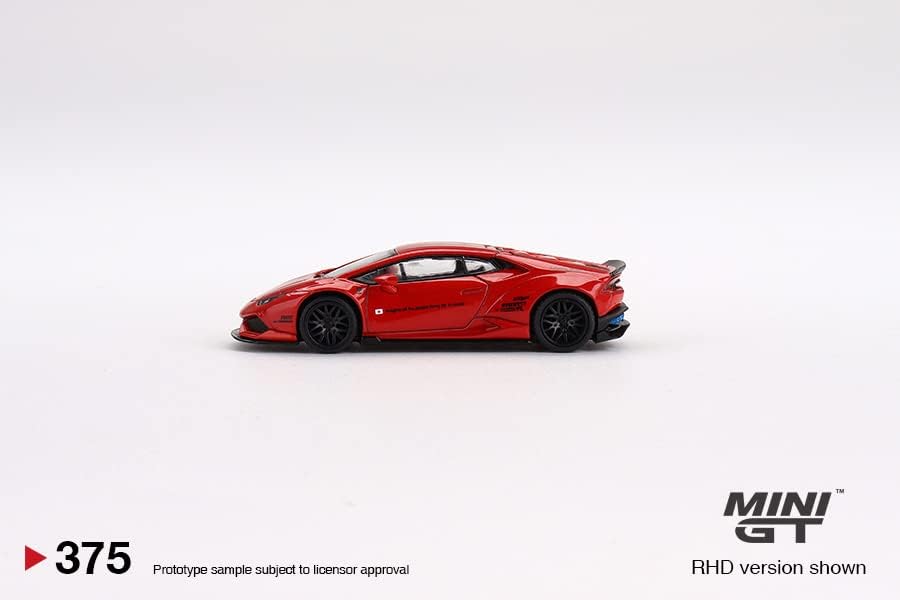 Igaz Skála Miniatúrák LB Működik, Modell Autó Kompatibilis Lamborghini Huracan ver. A 2-es (Piros) Limited Edition 1/64 Fröccsöntött