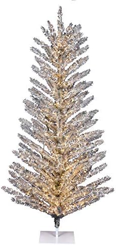 Vickerman 6' Vintage Alumínium Mesterséges karácsonyfa, Meleg Fehér kisfeszültségű LED-es Széles Látószögű 3mm Fény - Mű karácsonyfa - Szezonális