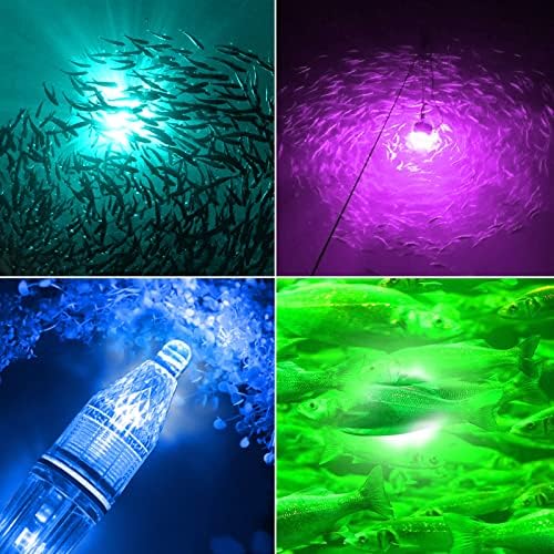 6 DB Mély Csepp LED Fény, Víz alatti LED Zöld Halászati Fény, Színes, Villogó, Villogó LED Halászati Bobber Fények, Vízálló Vonzó Fény, Csali,