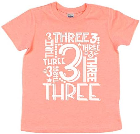 A három Fiú Lány 3. Születésnapi Ajándék Póló Kisgyermek Gyerekek Fél Póló