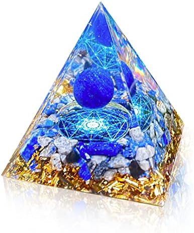 Orgon Piramis Pozitív Energia Siker|Színes, Holdkő Ametiszt Kristály Csakra Orgonite Piramis Kristály, Anti-Stressz - Bölcsesség - Gazdagság,