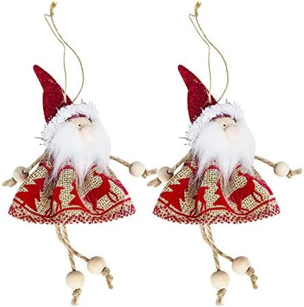 Gömb Mini Labda 2DB Karácsonyi Mini Dekoratív Babák Karácsonyi Hóember Öreg Angyal Baba Babák Karácsonyi Fa nyílászárók Kreatív Medálok