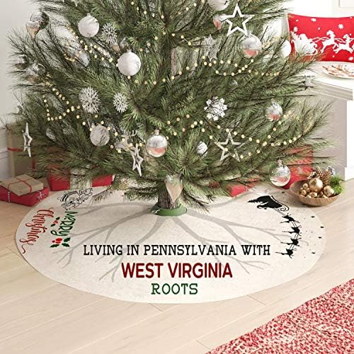 Anya Meg Én karácsonyfa Szoknya 44 Cm - Élő Pennsylvania-ban a Nyugat-Virginiai Gyökerek - Távolsági Karácsonyi Dekoráció,