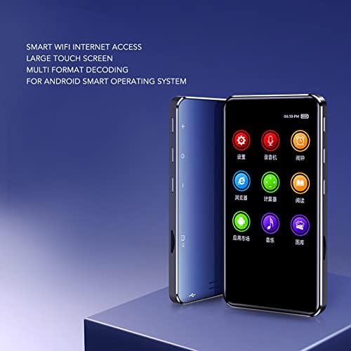 MP4 Lejátszó, Zene Lejátszó, Bluetooth, WiFi, HD Teljes Érintőképernyő, Mp3 Mp4 Lejátszó, zajcsökkentés hangvezérelt Felvevő Android