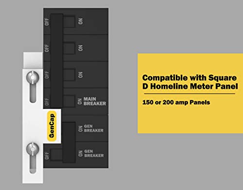 GenCap Generátor Reteszelő Készlet Kompatibilis a Square D Homeline-Mérő Fő 150 vagy 200 amp Megszakító, a Biztonságos Használat Portable