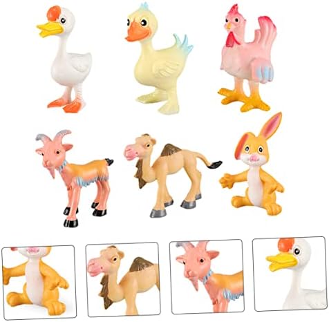 Toyvian 1 Állítsa az Állatállomány Modell Csecsemő Fürdő Játékok Emuláció Farm Állat Modellek Gyermekek Oktatási Játék, Ajándék, Fürdeni