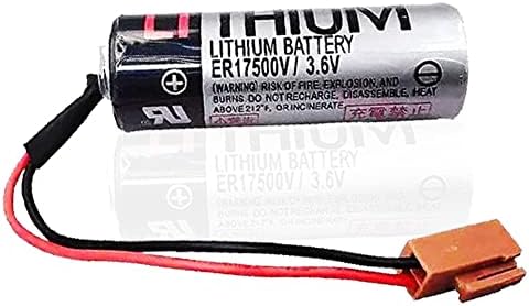 (1 Csomag) ER17500V/3,6 V 2700mAh Nem Újratölthető Lítium Akkumulátorok CNC Tartalék Akkumulátort a Barna Csatlakozó