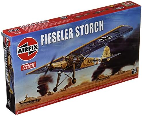 Airfix Régi Klasszikusok Fieseler Storch, a Repülőgép 1:72 a második VILÁGHÁBORÚ Katonai Légügyi Műanyag Modell Kit A01047V