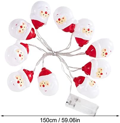 Új Év Fél Szívességet Rose Karácsonyi Mikulás String Fények, 10 LED-es Lámpák, Színes Karácsonyi Dekorációs Fények, 10 LED-Santa