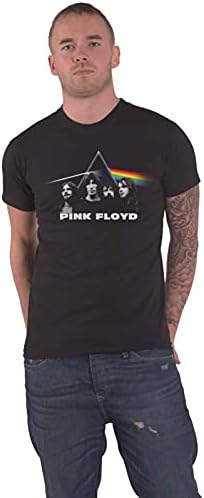 A Pink Floyd Férfi D. S. O. T. M. Band & Prizma Póló Fekete