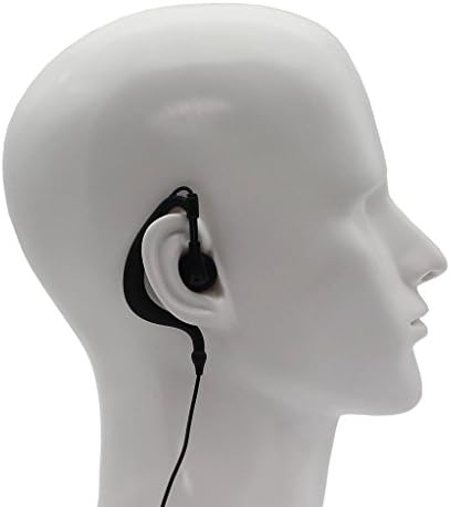GoodQbuy Két Rádió G Alakú Clip-Ear Fülhallgató Fülhallgató, az AV Kompatibilis Motorola MH230R MS350R MT350R (Csomag 5)