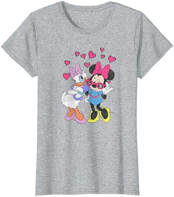 Disney Mickey Barátok Minnie & Daisy Szívek Portré Póló