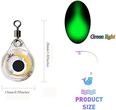 Edearkar LED-es Víz alatti Halászat Fény Kis Fish Eye Mini LED Halászati Fény Csábitói Csalik az Éjszakai Horgászat a Friss Víz, Sós Víz, 12-Es