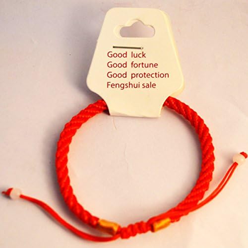 Feng Shui Kabbala Piros String Karkötő W Jade Pi Xiu/Piyao a Jó Egészség&Vagyon + Egy Ingyenes Vörös String Karkötő SKU:H2038
