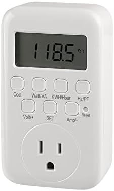 HBN Villamosenergia-Használat Monitor LCD Plug in Power Meter Digitális Költség Watt/VA KWH/Óra Hz/PH Feszültség Erősítő Méter,