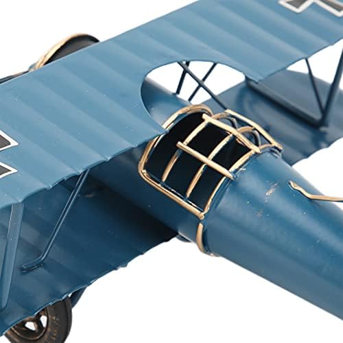 BTIHCEUOT Retro Repülőgép Modell Retro Vas Repülőgép Kézműves, Kétfedelű Stabil Szerkezet, Fém Repülőgép Modell Kényes Évjárat Repülőgép-Rajongók