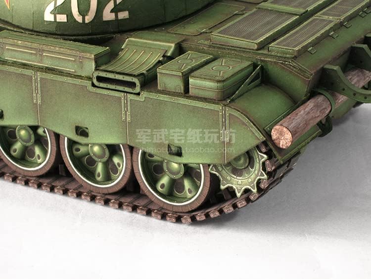 NATEFEMIN 1:35 Skála Kína 79-Es Típusú Harckocsi Papír Modell Szimulációs Tank Modell Gyűjtemény (Összeszerelt Kit) Kijelző Modell