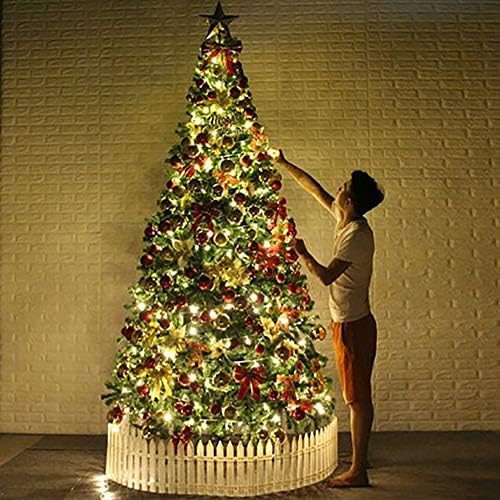 6Ft Mesterséges karácsonyfa LED 1800 Ág Tippek Felvidítani Dekorációk, Beleértve a Teljes Díszek az Ünnepi Beltéri-Zöld 9.8 Ft(300cm)