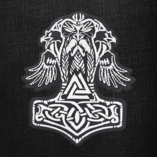 Thor Kalapács Mjolnir Odin Valknut Szimbólum Norvég Viking Hímzett Morál Taktikai Vasalót Javítás