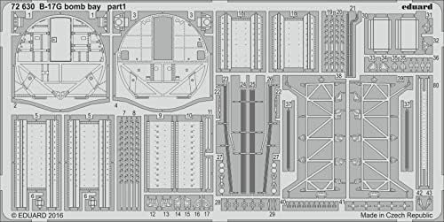 EDU72630 1:72 Eduard PE - B-17G Repülő Erőd Bomba-Részlet Beállítása (használható az Airfix modell kit) [MODELL KÉSZLET TARTOZÉK]