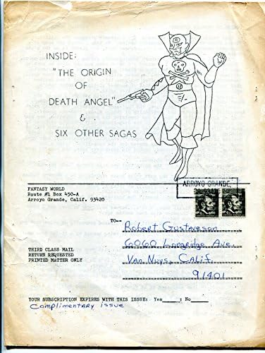 Fantasy Világban fanzine 1 1968 - korai fan fiction rajongók