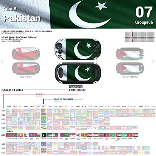 Sony PlayStation Vita Design Bőr zászló a Pakisztáni Matrica a PlayStation Vita