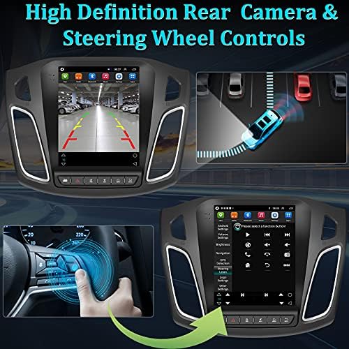 Android, 10.1 Autó Sztereó Ford Focus 2012-2018,9,7 Hüvelykes Kapacitív Érintőképernyő autórádió, Bluetooth FM/RDS WiFi GPS